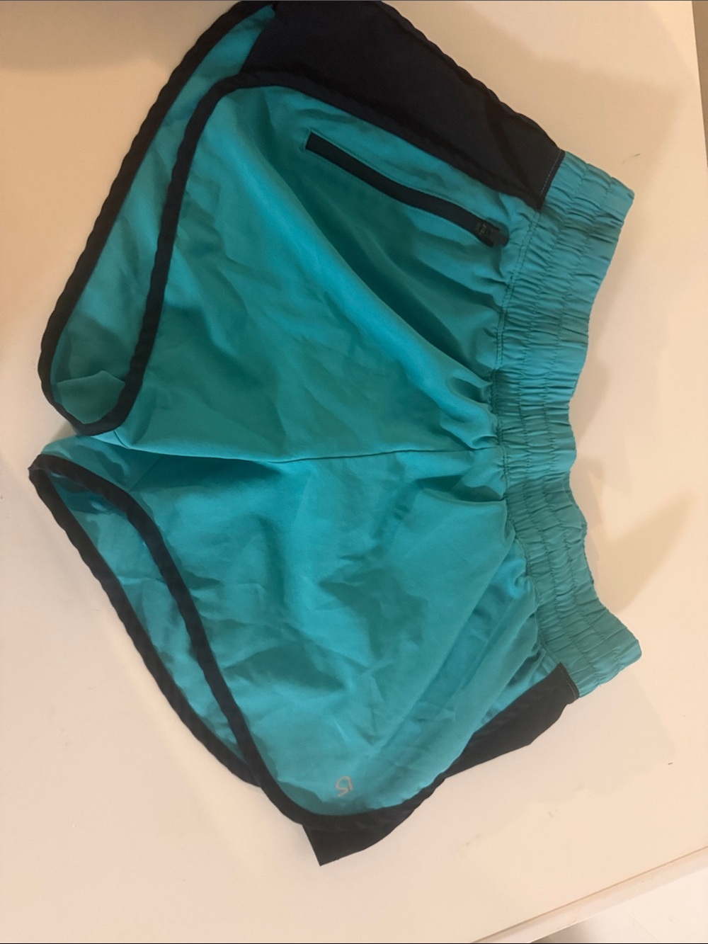 Women’s Gap medium teal Running Shorts with Black Trim